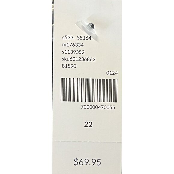 Lane Bryant Black Slim Capri Crop Faux Pockets Size 22 Plus New - Picture 7 of 8